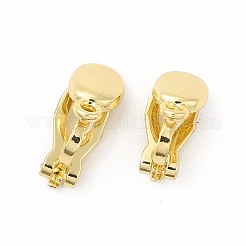 Alloy Clip-on Earring Findings&nbsp;PALLOY-M208-03G