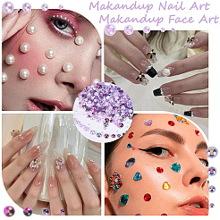 Resin Rhinestone and ABS Cabochons Sets&nbsp;RESI-WH0029-51A