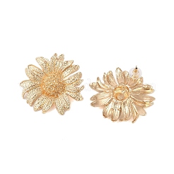 Flower Alloy Stud Earrings for Women&nbsp;EJEW-A112-08KCG