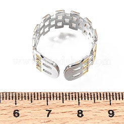 304 Stainless Steel Cuff Open Rings&nbsp;SA-CBAB767-21GP