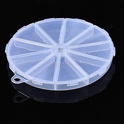 Flat Round Polypropylene(PP) Bead Storage Containers&nbsp;CON-S043-045C