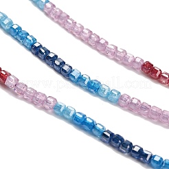 Gradient Color Cubic Zirconia Bead Strands&nbsp;ZIRC-F144-02B