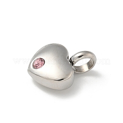 304 Stainless Steel Rhinestone Pendants&nbsp;LS-STAS-R139-01P-04