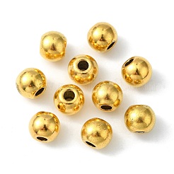チベット風ヨーロピアンビーズ  カドミウムフリー＆ニッケルフリー＆鉛フリー  アンティーク黄金  12x14mm  穴：5mm&nbsp;GLF11261Y-NF