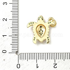 Brass Micro Pave Cubic Zirconia Pendants&nbsp;KK-H255-01A-G02