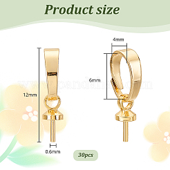30Pcs Brass Cup Peg Bails&nbsp;DIY-AB00036