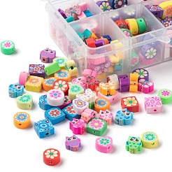 250Pcs 5 Style Handmade Polymer Clay Beads&nbsp;CLAY-LS0001-05