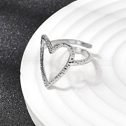 5Pcs 304 Stainless Steel Open Cuff Rings for Women&nbsp;RJEW-K313-12P