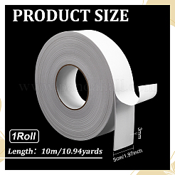 10mのEVA粘着テープ  フラット  ホワイト  50x3mm&nbsp;AJEW-WH0481-632E-02