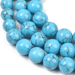 Synthetic Turquoise Graduated Beads Strands&nbsp;GG-CBA2AE1-A04-B