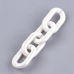 Acrylic Imitation Pearl Linking Rings&nbsp;OACR-S024-36B