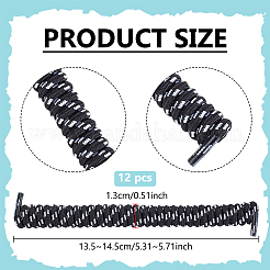 Polyester & Rubber Latex Thread Spring Shoelaces&nbsp;DIY-WH0723-030C