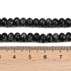 Natural Black Spot Jasper Beads Strands&nbsp;G-L647-D06-4x6mm