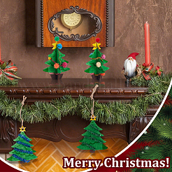 1 Bag Unfinished Wooden Christmas Trees&nbsp;WOOD-GA0002-01
