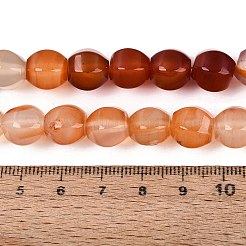 天然石赤瑪瑙ビーズ連売り  ランタン  9~11x10.5~12x10.5~12mm  穴：0.8~1mm  約36~41個/連  14.57~16.73インチ（37~42.5cm）&nbsp;G-Q608-08A-04