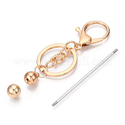 Alloy Bar Beadable Keychain for Jewelry Making DIY Crafts&nbsp;KEYC-A011-01KCG