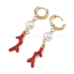 Ocean 304 Stainless Steel Enamel Hoop Dangle Earrings&nbsp;EJEW-JE07323