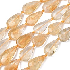 Heated Natural Citrine Beads Strands&nbsp;G-L650-H01-02