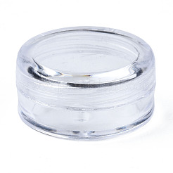 カラムポリスチレンビーズ貯蔵容器  ジュエリービーズ用小さなアクセサリー  透明  3x1.8cm  内径：2.35のCM&nbsp;CON-N011-019