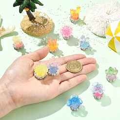 光る樹脂製のサンゴ型のディスプレイ装飾  暗闇で光る  水族館の風景、水槽の装飾用  ミックスカラー  18.5~24.5x17.5~23.5x22.5~30mm&nbsp;DJEW-CJZ0001-010