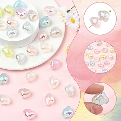 35Pcs 7 Colors Transparent Acrylic Beads&nbsp;MACR-YW0004-64