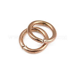 304ステンレススチールオープン丸カン  イオンプレーティング（ip）  ローズゴールド  4x0.6mm  内径：3mm  22ゲージ&nbsp;SA-CBAF81C-01B-RG
