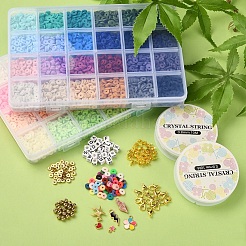 DIY Heishi Surfer Bracelet Making Kit&nbsp;DIY-YW0005-86