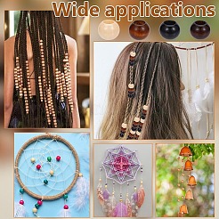 160Pcs 4 Colors Wood Beads&nbsp;WOOD-NB0002-92