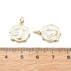 Brass Enamel Pendants&nbsp;KK-L237-007G