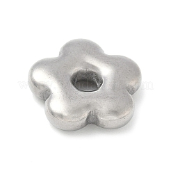 304ステンレスペンダント  ステンレス鋼色  変色防止  花  15.5x16x4mm  穴：3mm&nbsp;STAS-R162-02P-02
