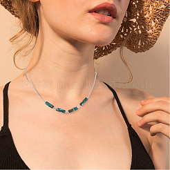 1 Strand Assembled Synthetic Turquoise and Imperial Jasper Beads Strands&nbsp;G-PA0001-59