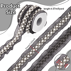 Grenadine Mesh Lace Trim with Plastic Pearl&nbsp;OCOR-BC0007-32B