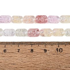 Transparent Crackle Glass Beads Strands&nbsp;GLAA-NH0001-04-A01