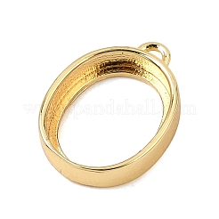 Brass Pendant Cabochon Settings&nbsp;KK-CBA968C-03G-04