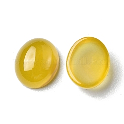 天然黄色の瑪瑙のカボション  オーバル  12x10x5mm&nbsp;G-A029-01-03