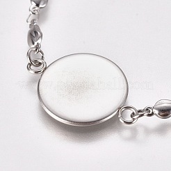 Tarnish Resistant Valentine's Day 304 Stainless Steel Bracelet Making&nbsp;STAS-L248-007P