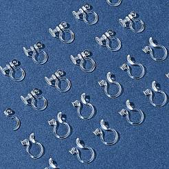 20Pcs 2 Styles Plastic Clip-on Earring Converters Findings&nbsp;KY-FS0001-27