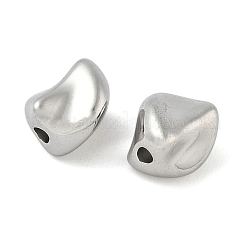 304ステンレススチールビーズ  ナゲット  ステンレス鋼色  11x10x8mm  穴：2mm&nbsp;STAS-D376-08A-P