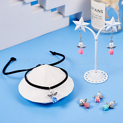 18Pcs 9 Colors Resin & Glass Pearl Angel Pendants&nbsp;FIND-TA0004-23
