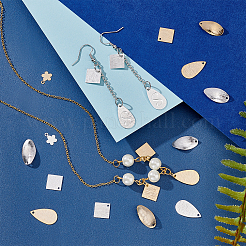 60Pcs 10 Style Brass Charms & Pendants&nbsp;KK-PH0004-71