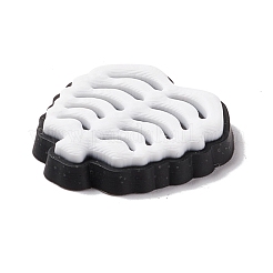 ハロウィーンのテーマ pvc カボション  スケルトン  ホワイト  18x17x3mm&nbsp;FIND-E017-03