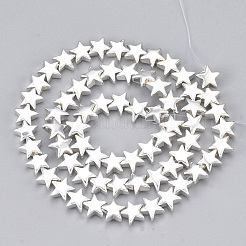 Electroplate Non-magnetic Synthetic Hematite Beads Strands&nbsp;G-T061-182S