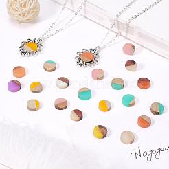 Resin & Walnut Wood Cabochons&nbsp;RESI-S358-70