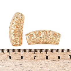 Hollow Out Brass Tube Beads&nbsp;KK-G532-03G