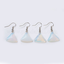 Natural & Synthetic Gemstone Dangle Earrings&nbsp;EJEW-F162-G