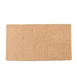 厚紙のアクセサリー台紙  ネックレスとイヤリングに使われる  バリーウッド  9x6cm&nbsp;CDIS-WH0005-04B