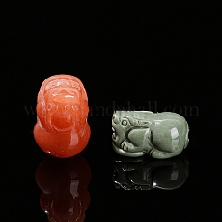 Dyed Natural Rainbow Alashan Agate Carved Beads&nbsp;PW-WGAE261-01