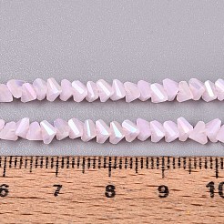 Electroplate Imitation Jade Glass Beads Strands&nbsp;GLAA-N023-4mm-32