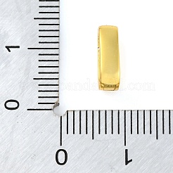 スターリングシルバー マイクロ パヴェ クリア キュービック ジルコニア ツイスター クラスプ 925 個  18KGP本金メッキ  10.5x3.5x5.5mm  穴：7.5x3mm&nbsp;STER-U005-07G