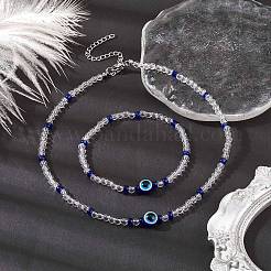 Evil Eye Jewelry Set&nbsp;SJEW-JS01290